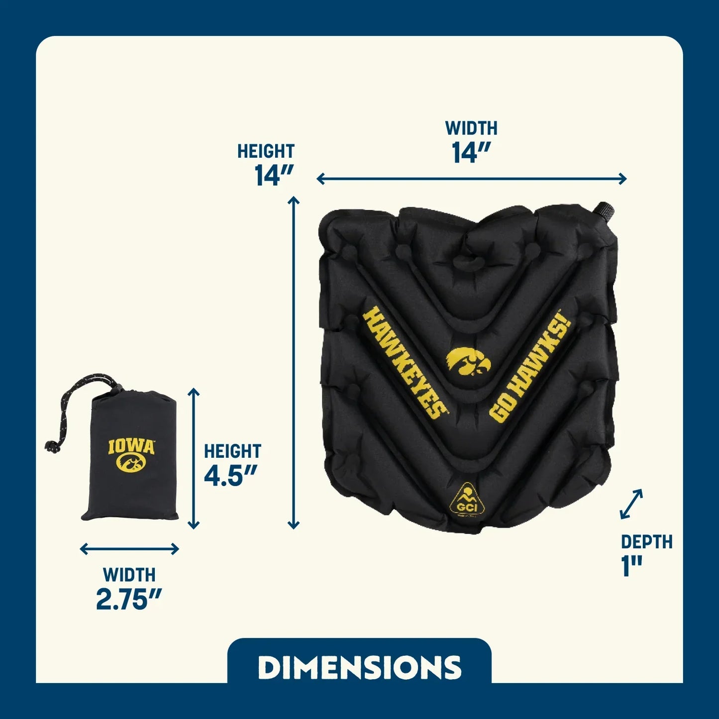 V Seat - Iowa Hawkeyes C6