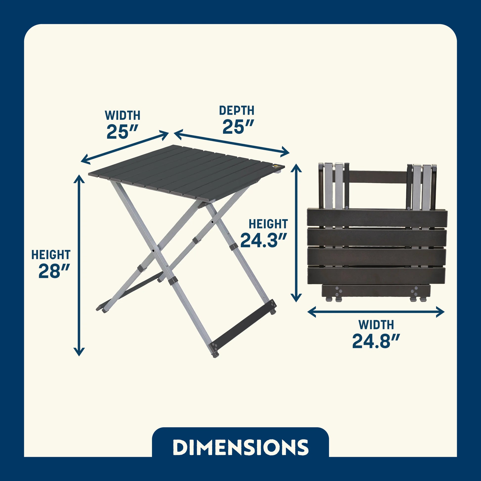 Compact Camp Table 25 S9