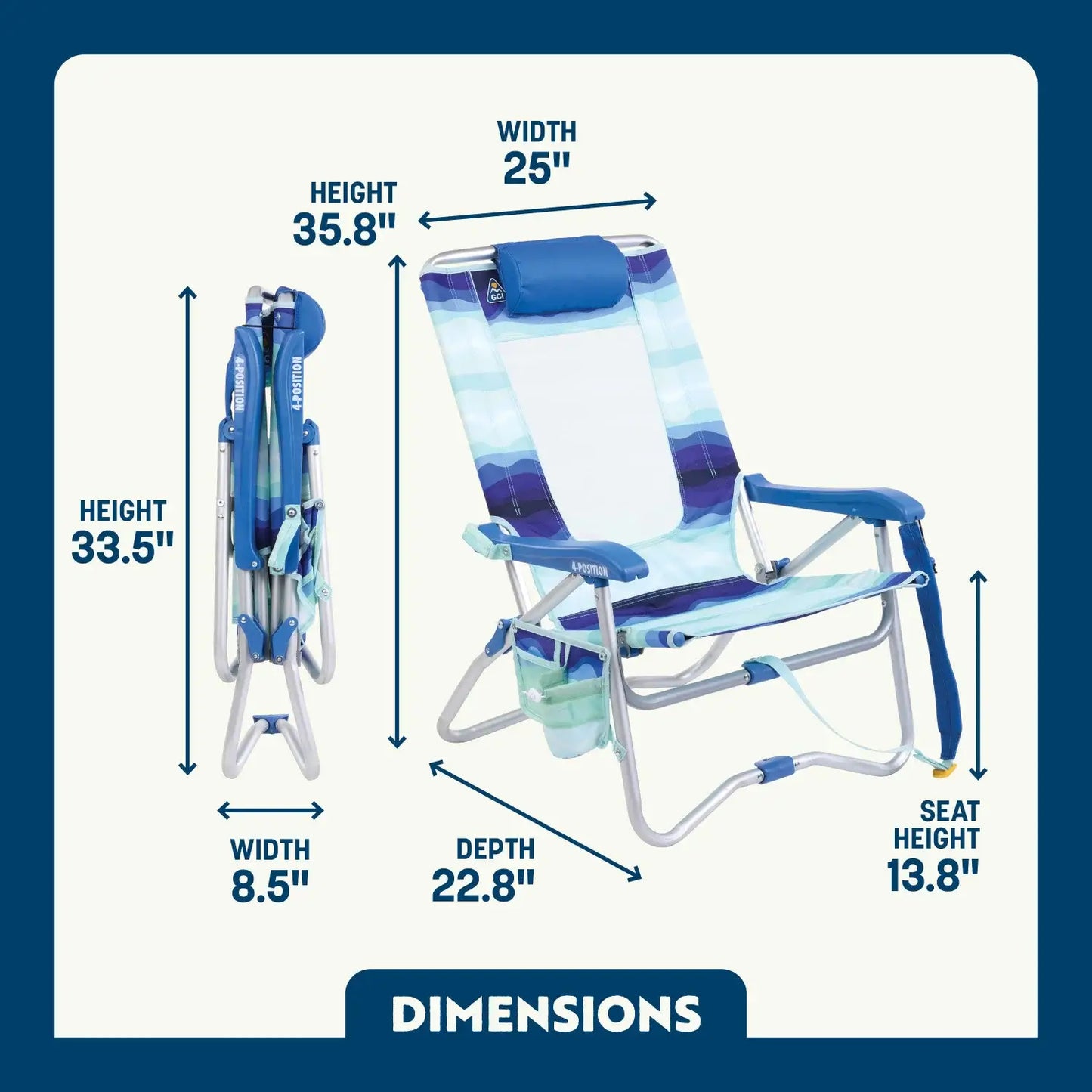 Bi-Fold Beach Chair I2
